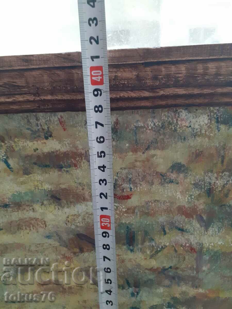 Large master painting oil canvas signature wooden frame - 7 Large master painting oil canvas signature wooden frame - 7