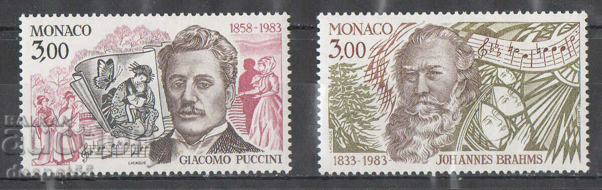 1983. Monaco. Birthdays - Composers.