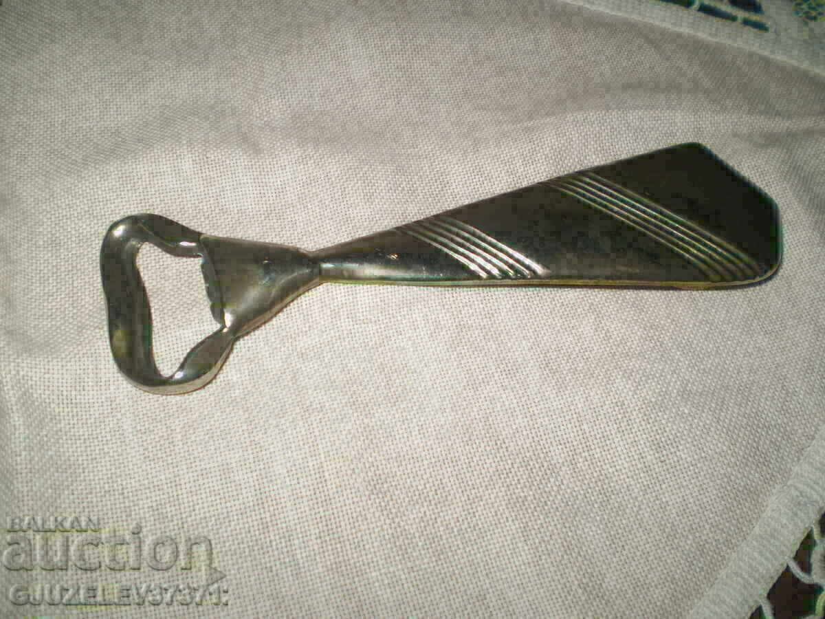 Auction collectible Old necktie opener silver plated Auction collectible Old necktie opener silver plated