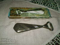 collectible Old necktie opener silver plated