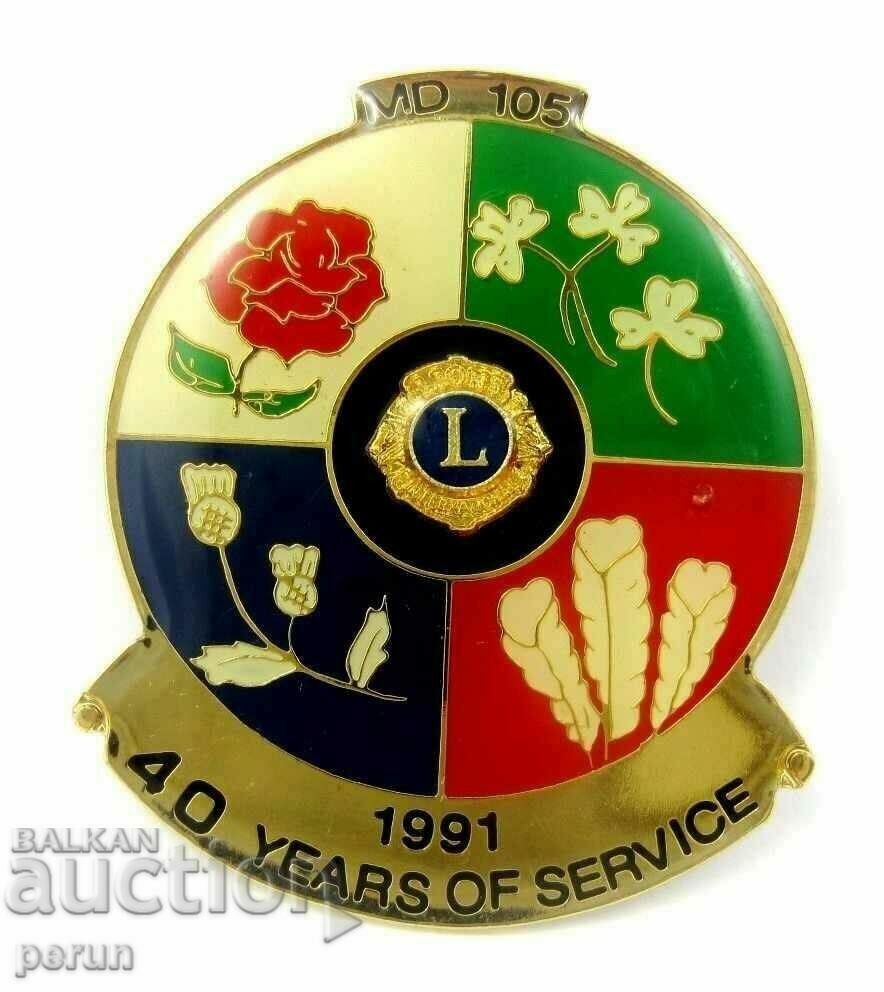 Lions Club International - Lions Club - Rare Badges - 5 Lions Club International - Lions Club - Rare Badges - 5