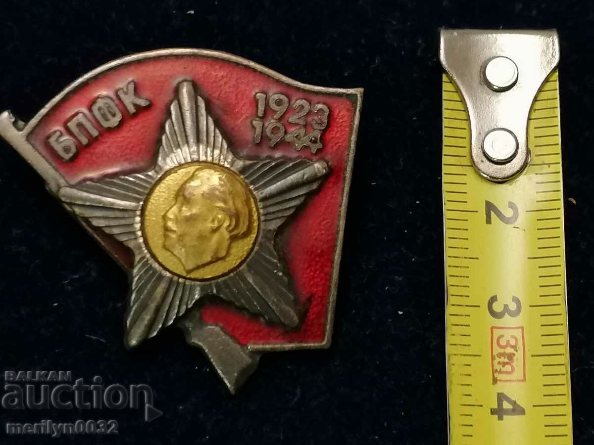 Auction  Badge active fighter against fascism badge