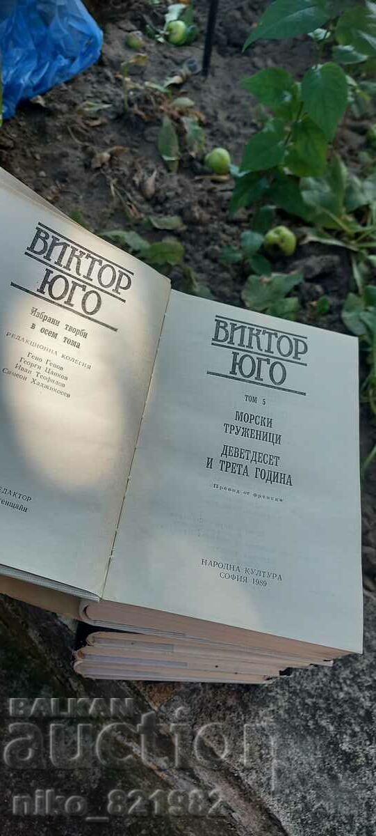 Auction Victor Hugo 5 volumes Auction Victor Hugo 5 volumes