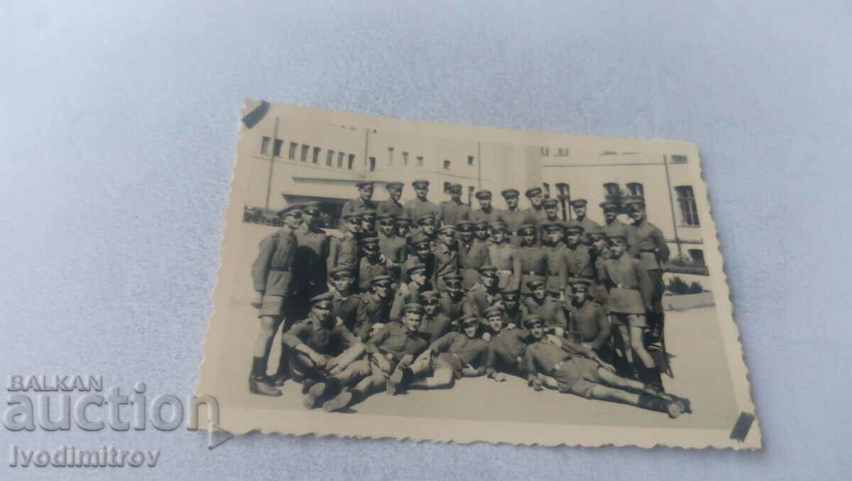 Photo Officers and soldiers in the barracks