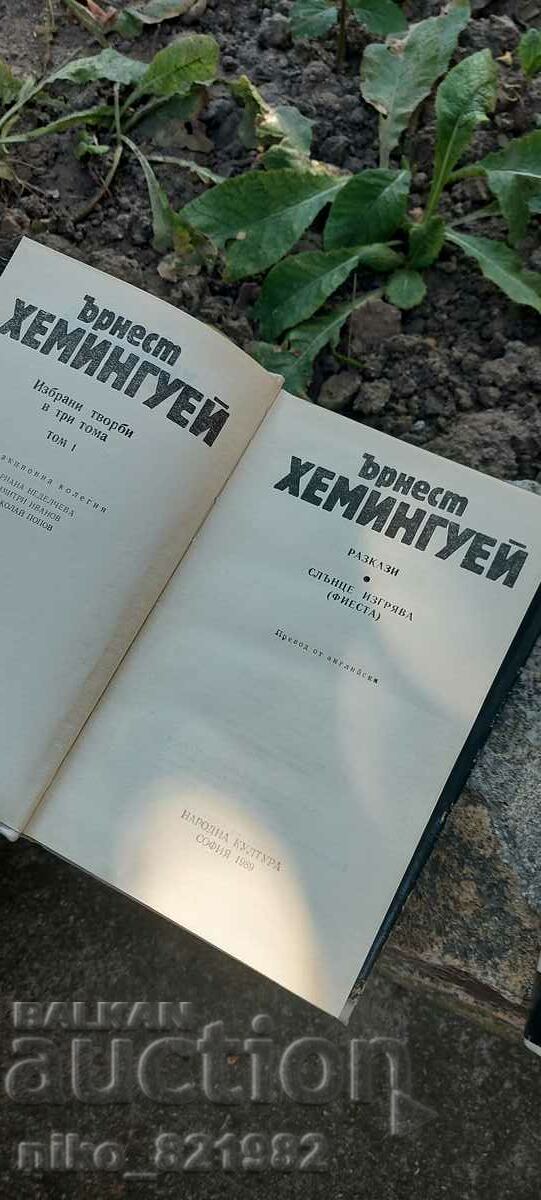 Ernest Hemingway 2 volumes with price 25.00 BGN | € 12.78 Ernest Hemingway 2 volumes with price 25.00 BGN | € 12.78