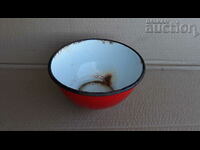 vintage retro enamel bowl bowl