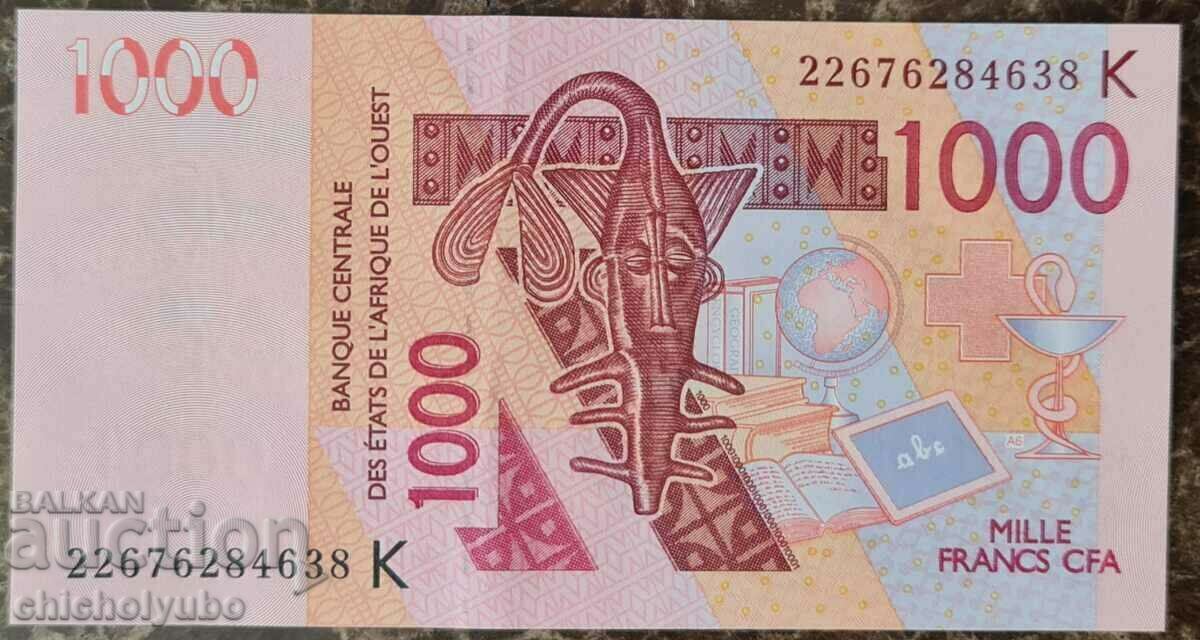 Σενεγάλη 1000 φράγκα