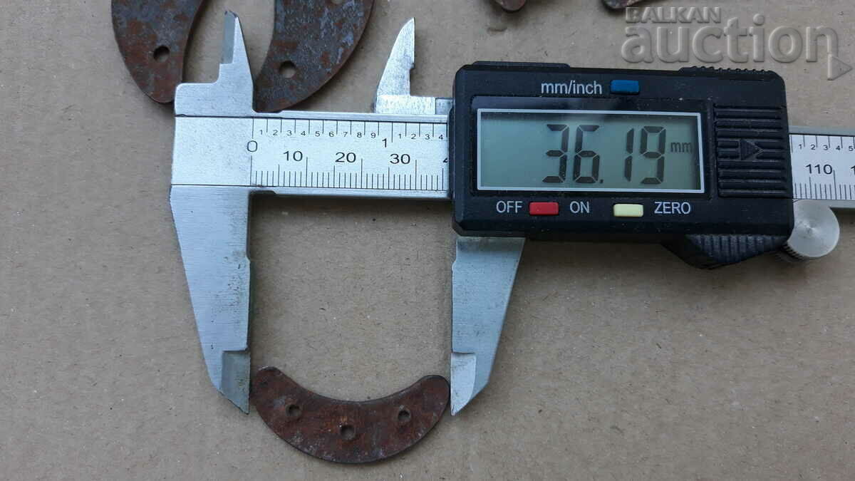 vintage military metal WW1 WW2 shoe boot straps - 5 vintage military metal WW1 WW2 shoe boot straps - 5