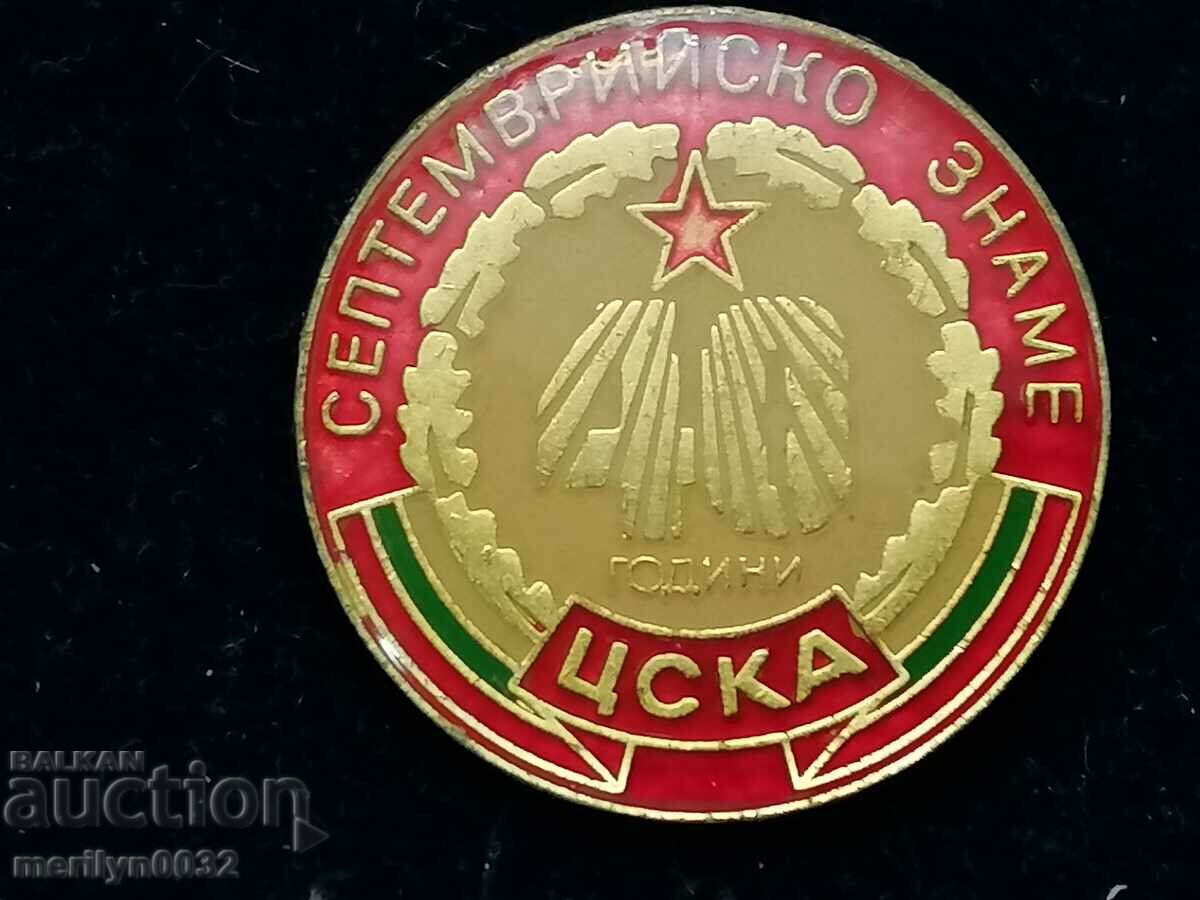 Delivery of Badge badge football club CSKA September flag Delivery of Badge badge football club CSKA September flag