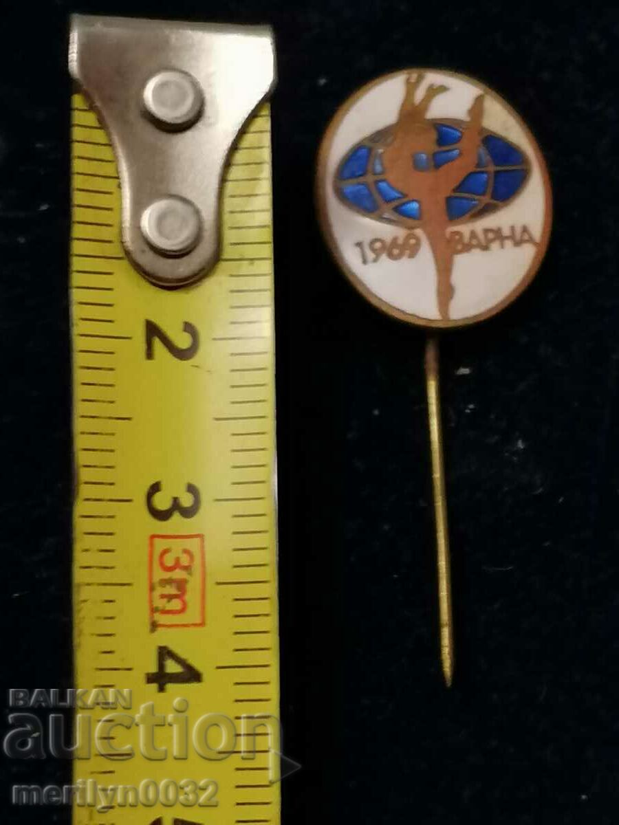 Delivery of Badge badge Varna 1969 Rhythmic gymnastics Delivery of Badge badge Varna 1969 Rhythmic gymnastics