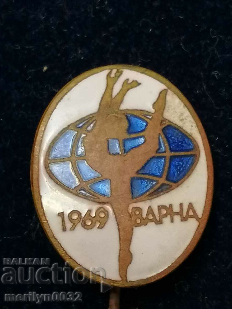 Badge badge Varna 1969 Rhythmic gymnastics