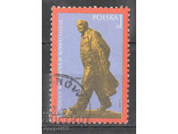1973. Полша. Паметник на Ленин в Нова Хута.
