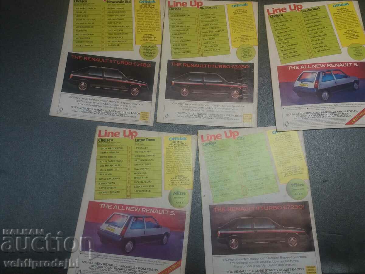 Lot of football programs - Chelsea 5 pcs. - 6