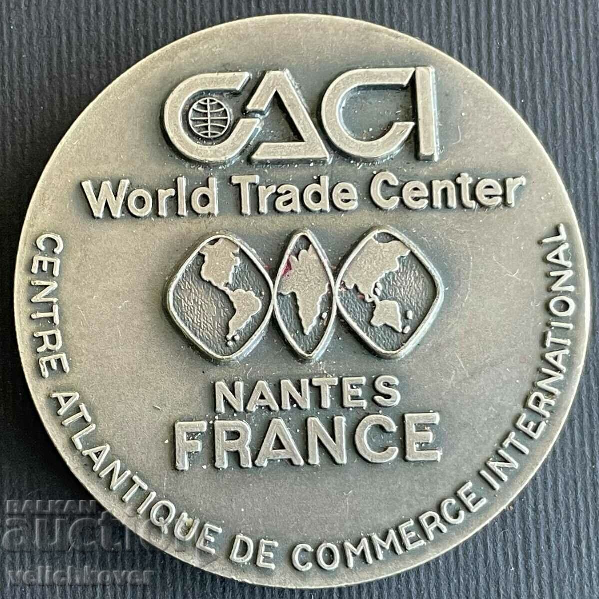 32770 Γαλλία Πλακέτα Παγκόσμιου Κέντρου Εμπορίου δεκαετία του 1990
