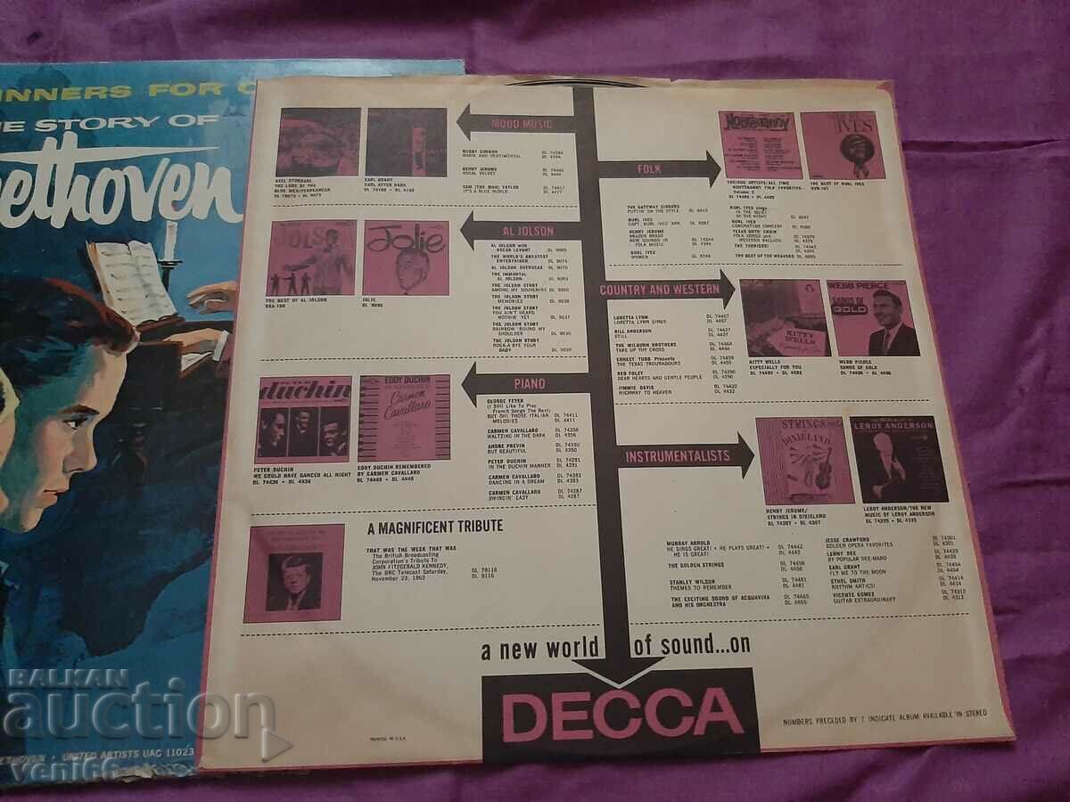 Auction Gramophone record - Beethoven Auction Gramophone record - Beethoven