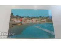 Пощенска картичка Курорт Русалка Плажът 1975