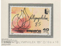1985. Spania. Expoziţia Internaţională Filatelică OLYMPHILEX '85