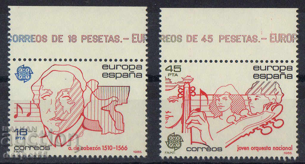 1985. Spania. Anul european al muzicii.