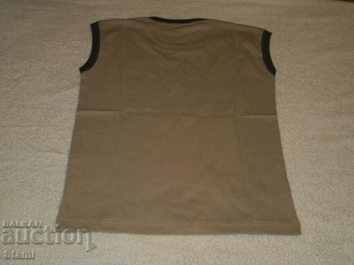 Brown children's printed tank top, new, size 122 with price 6.00 BGN | € 3.07