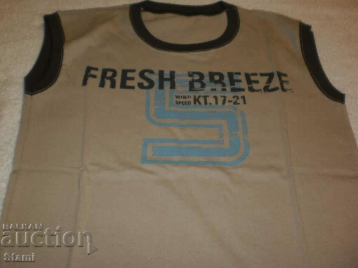 Auction  Brown children's printed tank top, new, size 122