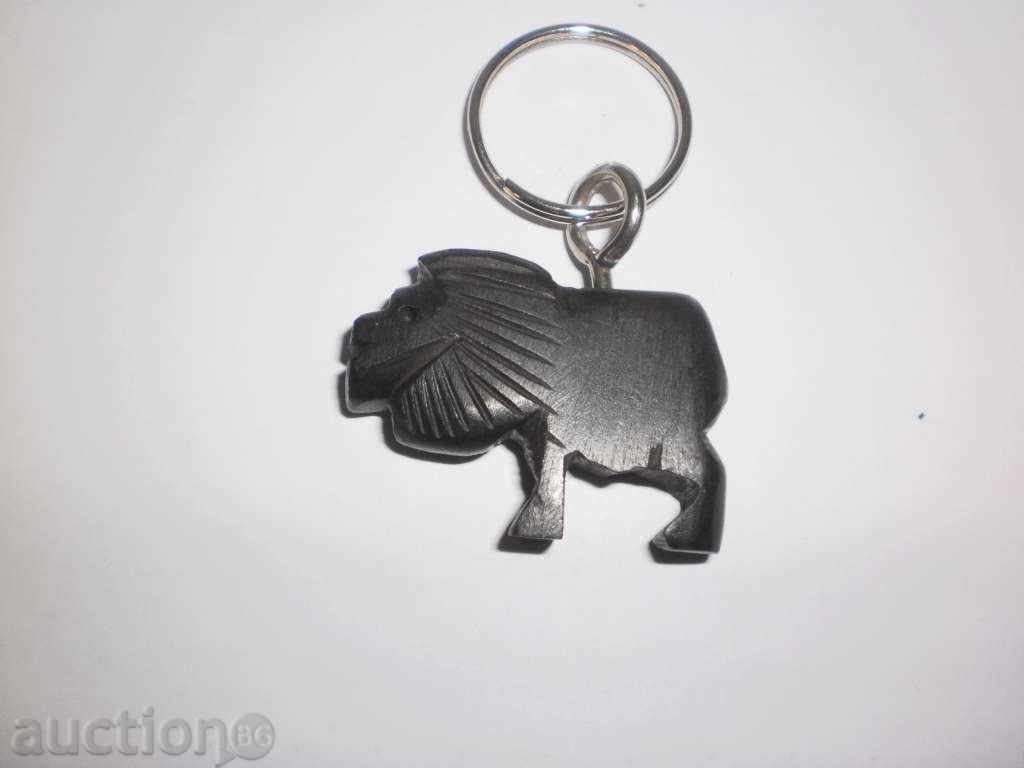 Ebony Lion Keychain, see price Ebony Lion Keychain, see price