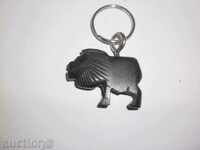 Ebony-lion keychain, see price