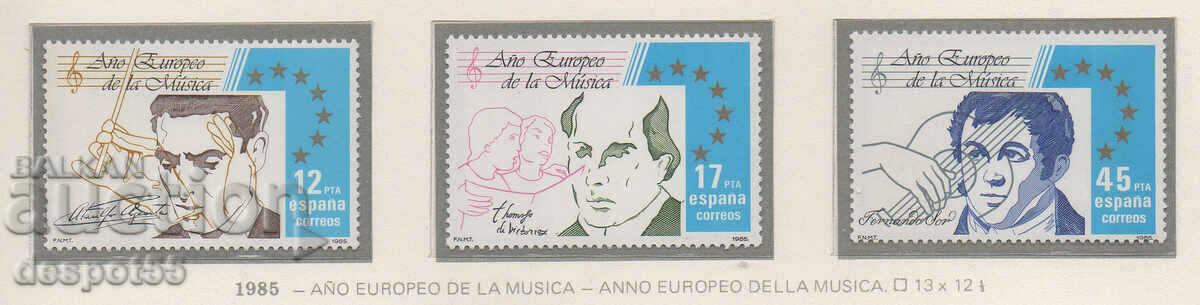 1985. Spania. Anul european al muzicii.