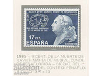 1985. Spain. Xavier Maria Idiaguez, Count of Penaflorida.