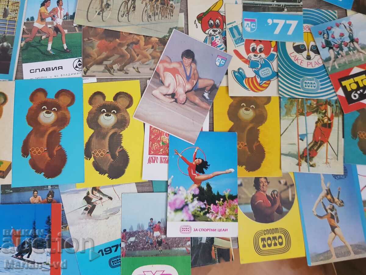 Delivery of Social calendars with athletes 1970-81 Delivery of Social calendars with athletes 1970-81