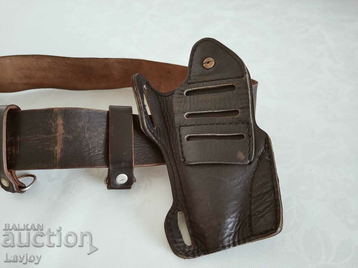 Auction Old Police - Militia - belt with holster Auction Old Police - Militia - belt with holster