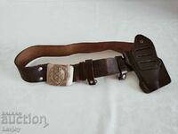 Old Police - Militia - belt with holster