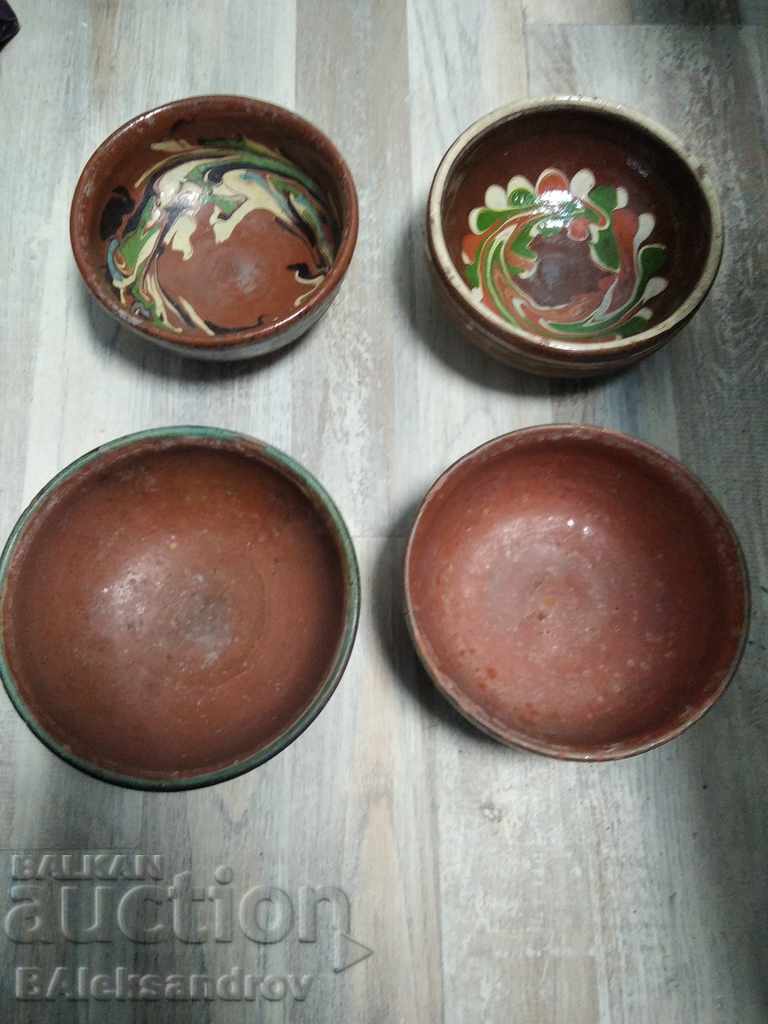Lot of old glazed pottery with price 36.00 BGN | € 18.41 Lot of old glazed pottery with price 36.00 BGN | € 18.41
