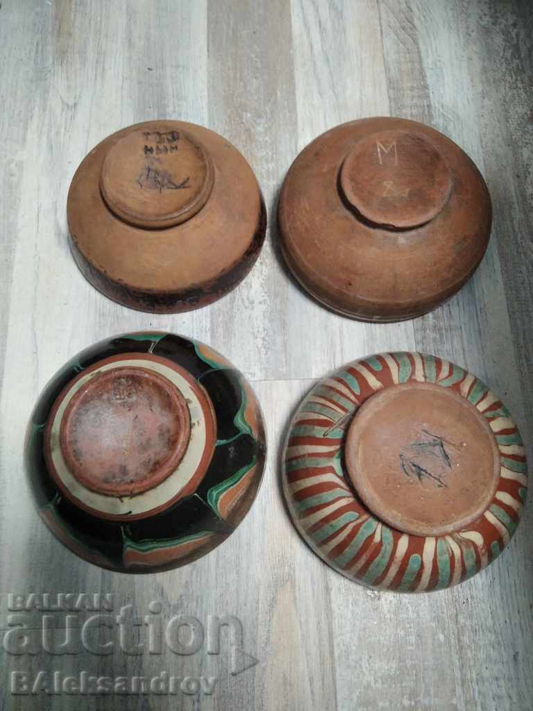 Auction Lot of old glazed pottery Auction Lot of old glazed pottery