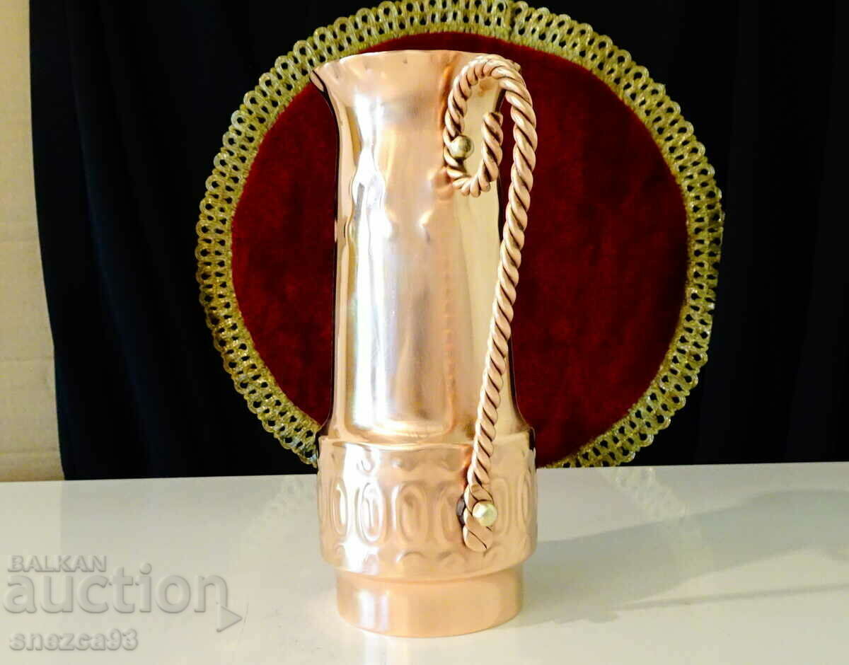 Delivery of Craftsman copper jug, mug.