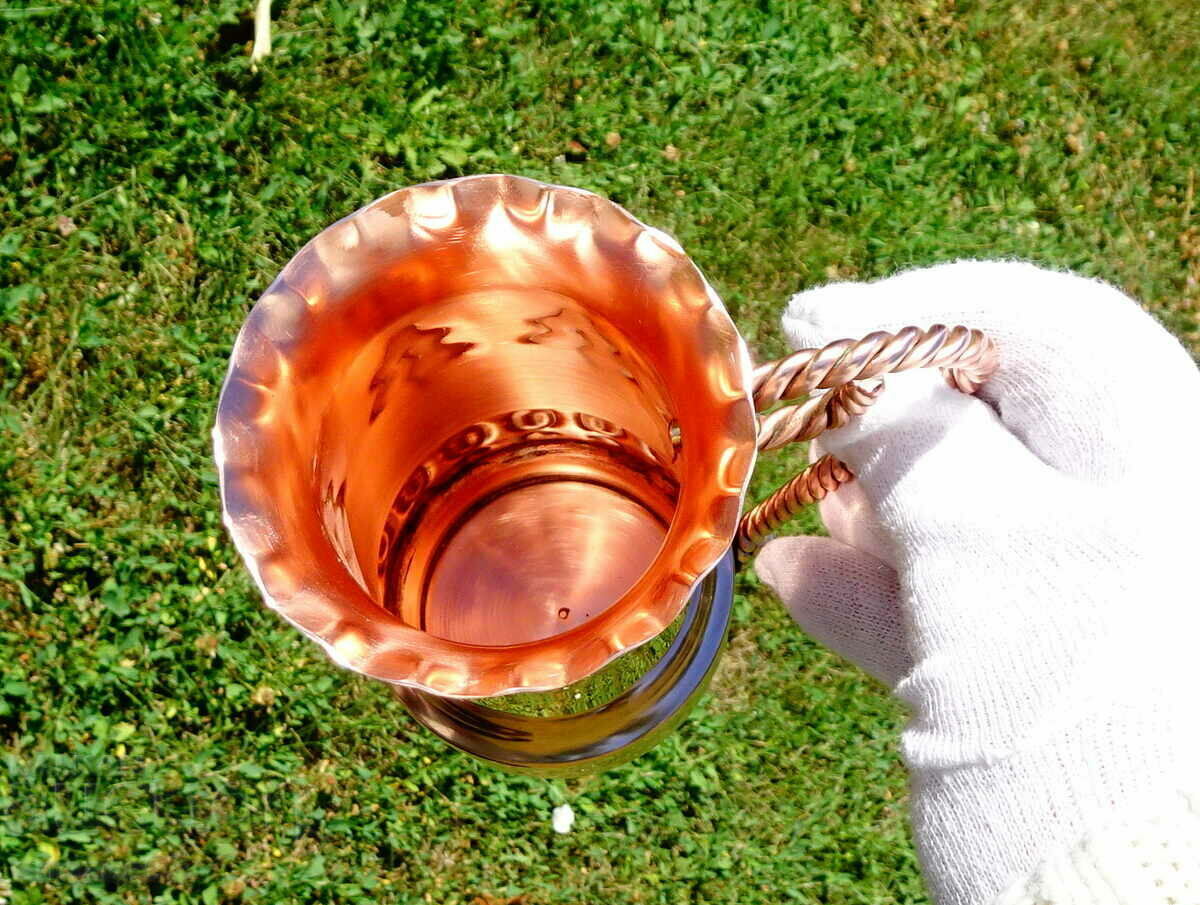 Craftsman copper jug, mug. - 5