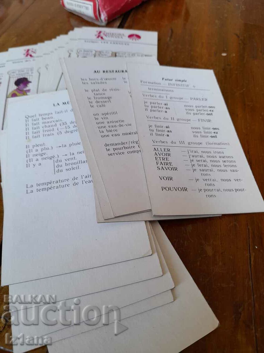 Delivery of Cards, Language Deck Francais