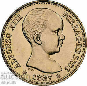 20 Pesetas 1887 Spain (19*62) Spain - NGC MS66 (Gold) - 6