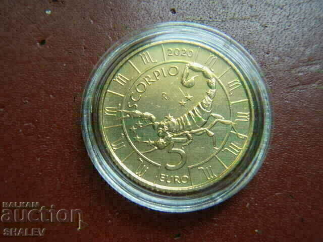 Delivery of 5 Euro 2020 San Marino "Scorpio"- Unc (zodiac - scorpion) Delivery of 5 Euro 2020 San Marino "Scorpio"- Unc (zodiac - scorpion)