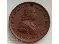 FOR SALE GERMAN/GDR LARGE PORCELAIN MEDAL - DRESDEN/MEISEN