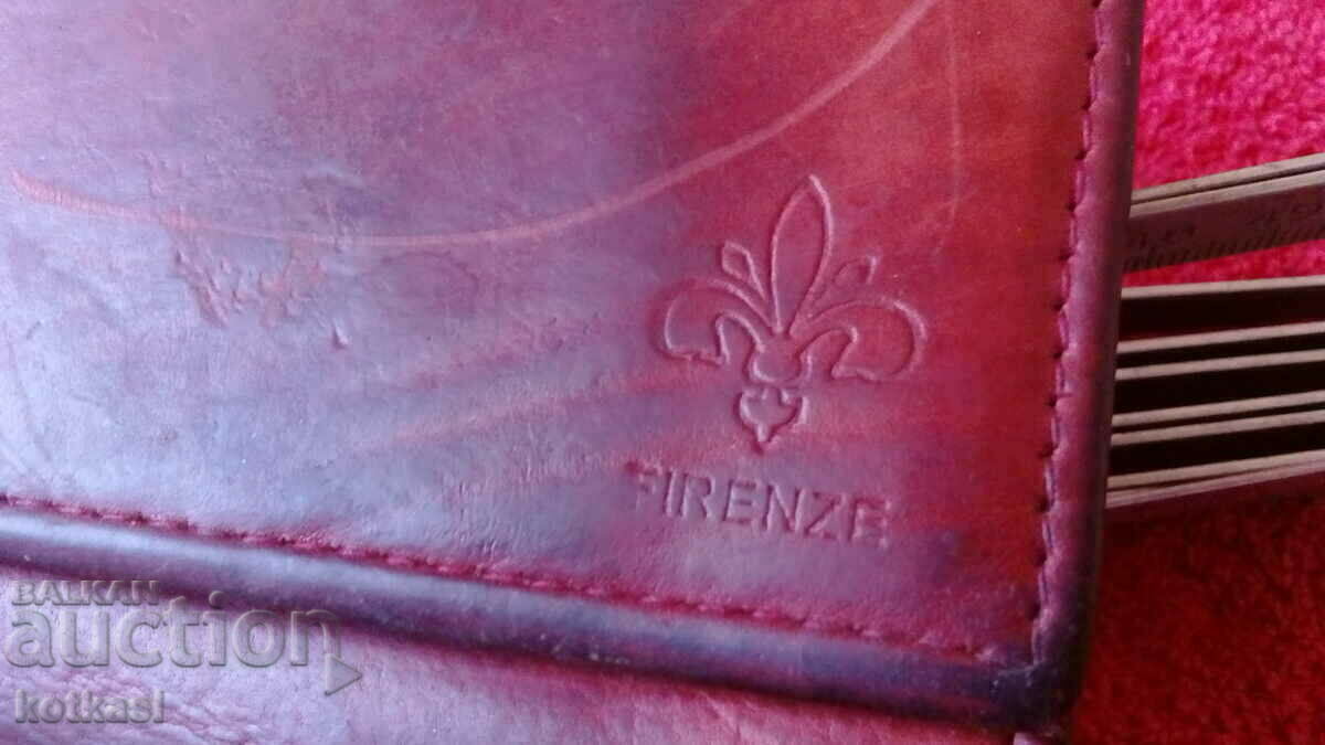 Licitație Poșetă de marcă din piele naturală FIRENZE VERA PELLE Italia Licitație Poșetă de marcă din piele naturală FIRENZE VERA PELLE Italia