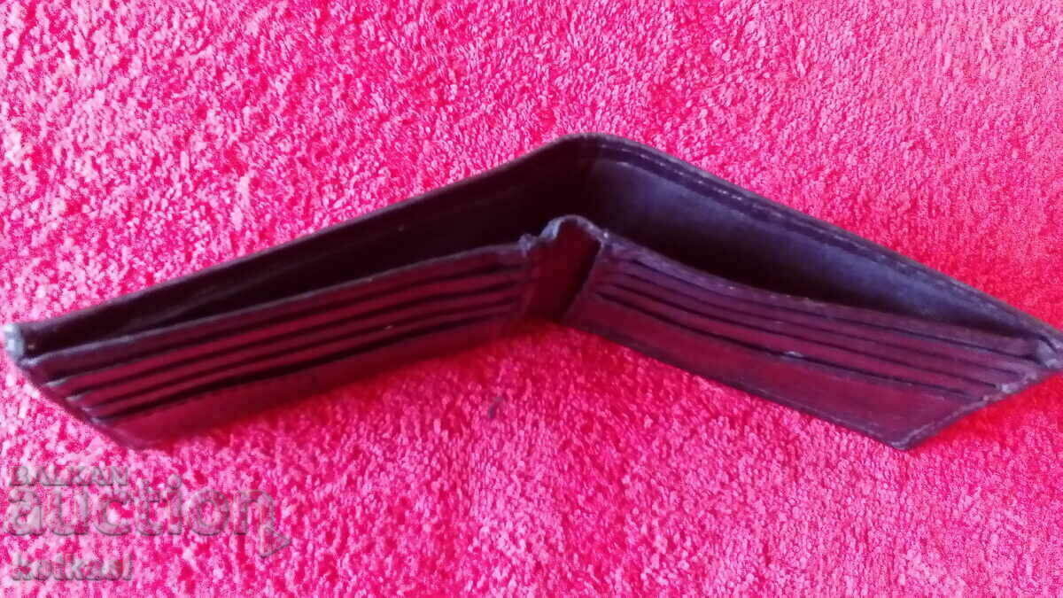 Auction  Old branded men's wallet genuine leather FOSSIL