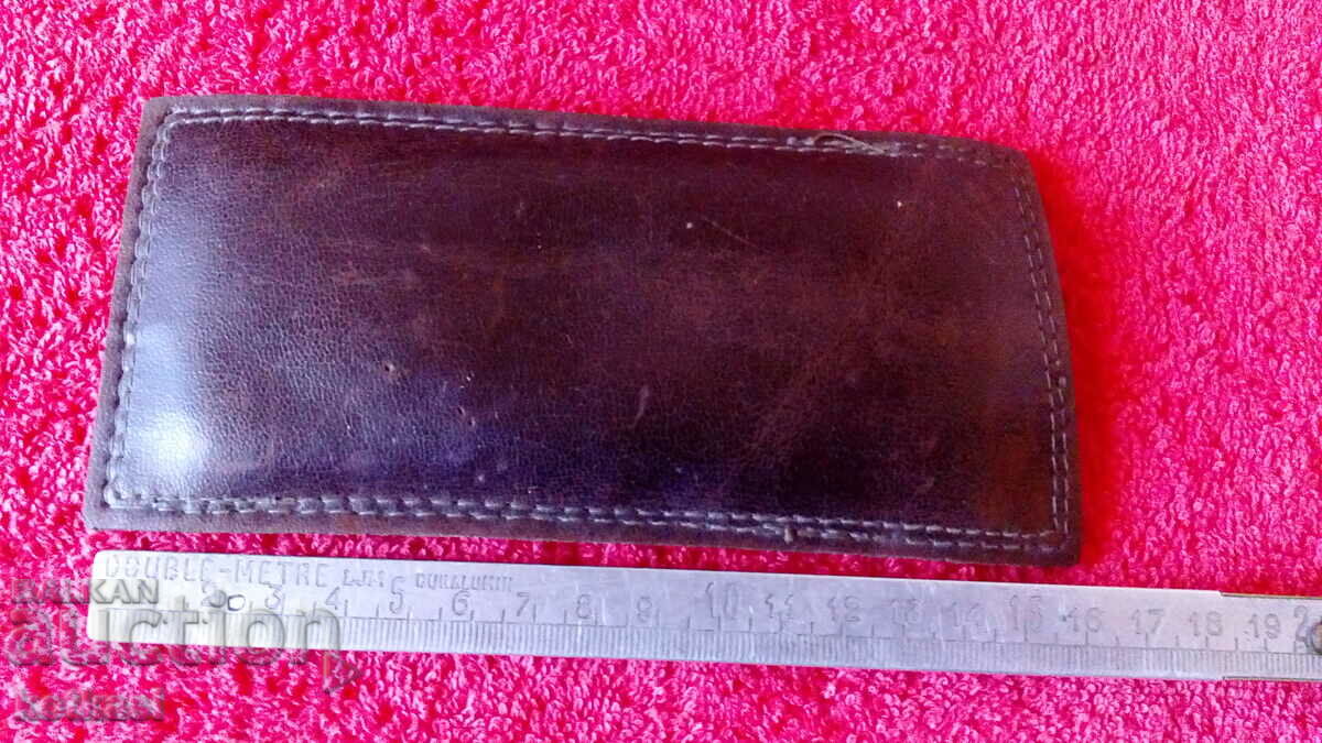 Old leather glasses case