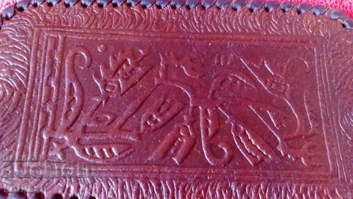 Old case for glasses, natural leather, handmade - 6 Old case for glasses, natural leather, handmade - 6