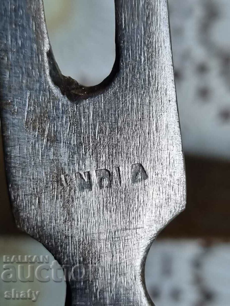 Old Indian knife and fork. Wood carving - 7 Old Indian knife and fork. Wood carving - 7