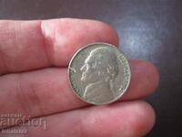 1962 SUA 5 Cent Litera D