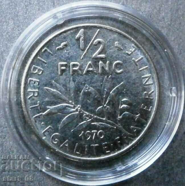 Франция ½ франк 1970