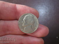 1974 год САЩ 5 цента