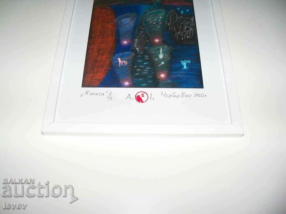 Delivery of "The Tower" painting by CherGarVan Delivery of "The Tower" painting by CherGarVan