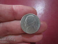 1991 USA 5 cent letter R
