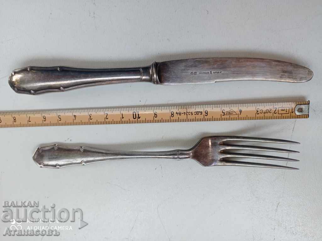 Delivery of A. Krupp Berndorf set of forks and knives Silver 90 microns Delivery of A. Krupp Berndorf set of forks and knives Silver 90 microns
